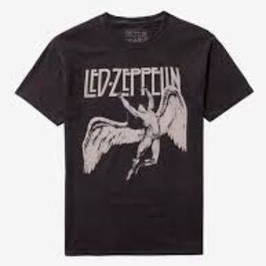 Led Zeppelin Icarus Pigment-Dyed Graphic T-Shirt Size Large New